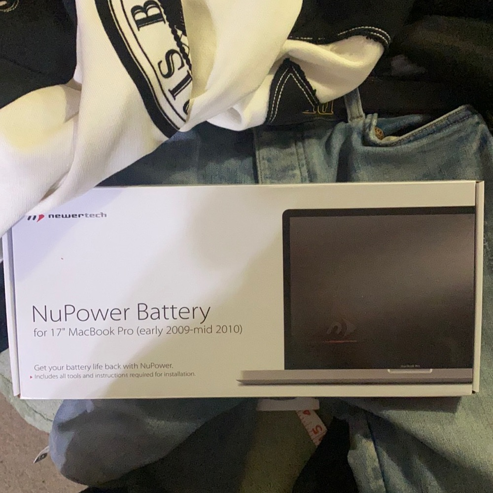 newertech NuPower Battery for 17” MacBook Pro (early2009 to mid2010)